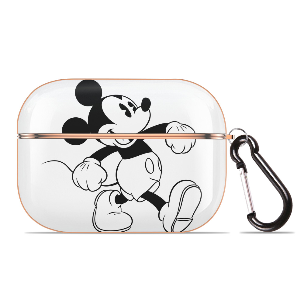 （画像用） ミッキーマウス Mickey Mouse 【AirPods Pro用】ハードシェル保護ケース｜耐衝撃・防指紋・カラビナ付き商品仕様