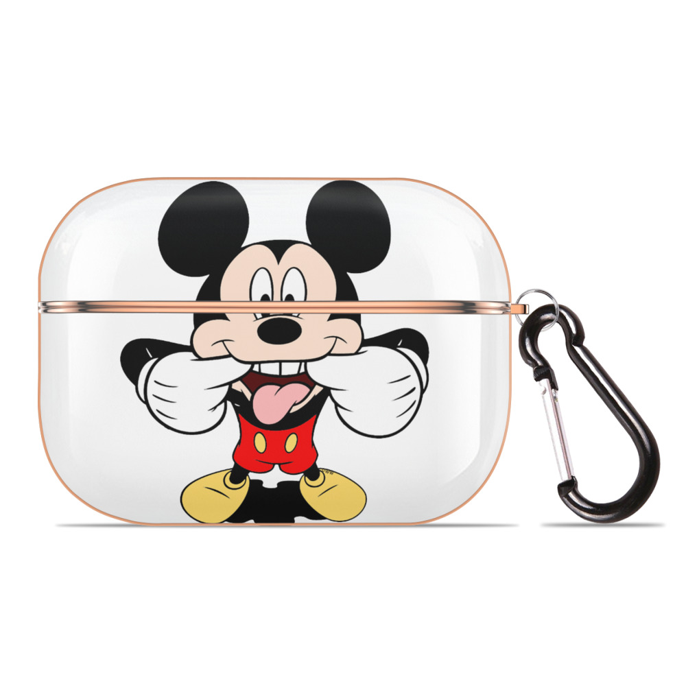 （画像用） ミッキーマウス Mickey Mouse 【AirPods Pro用】ハードシェル保護ケース｜耐衝撃・防指紋・カラビナ付き商品仕様