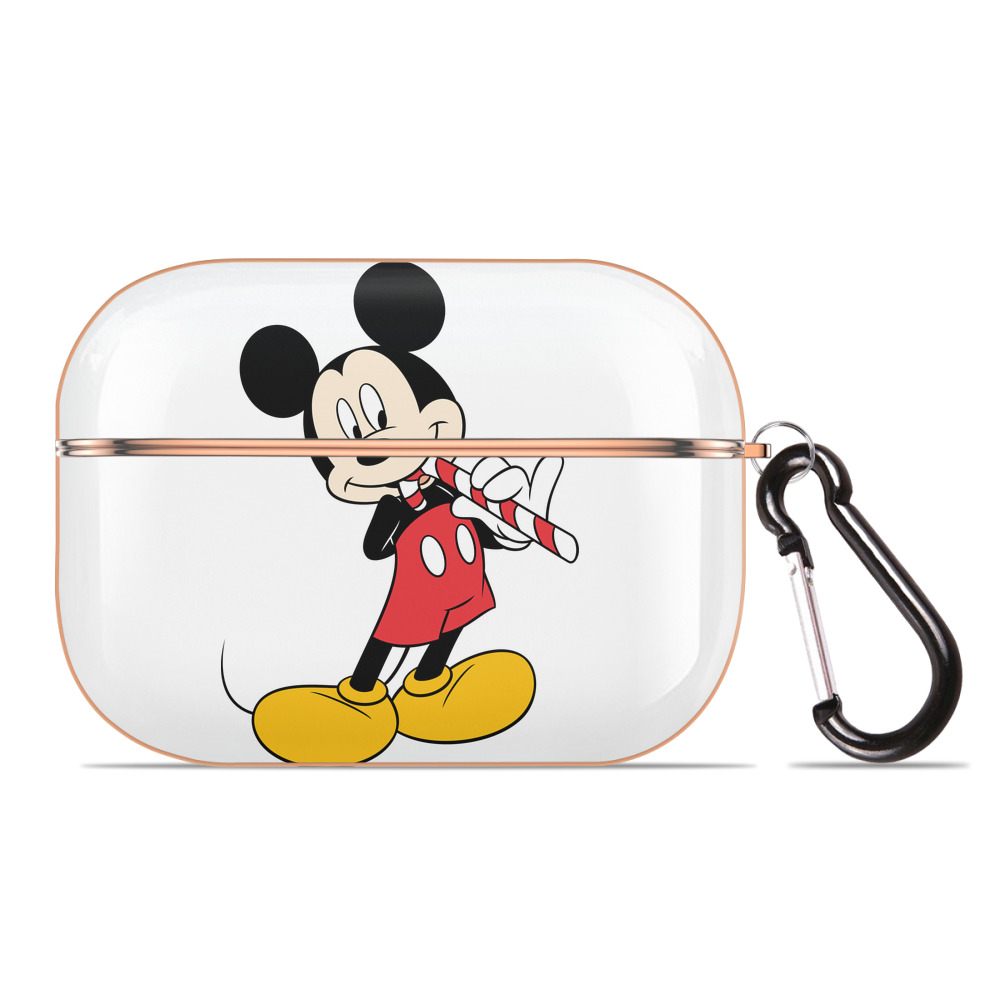 （画像用） ミッキーマウス Mickey Mouse 【AirPods Pro用】ハードシェル保護ケース｜耐衝撃・防指紋・カラビナ付き商品仕様