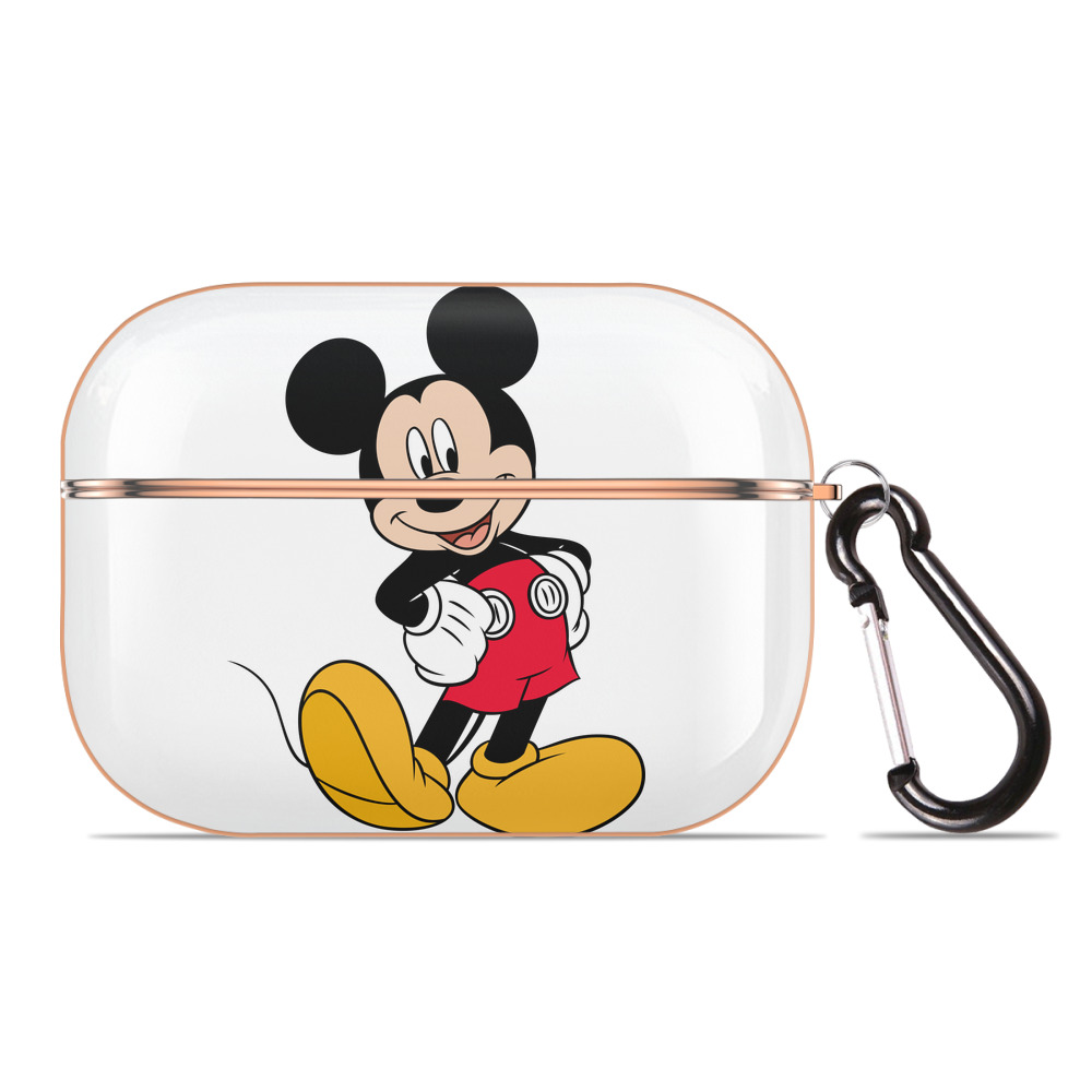 （画像用） ミッキーマウス Mickey Mouse 【AirPods Pro用】ハードシェル保護ケース｜耐衝撃・防指紋・カラビナ付き商品仕様