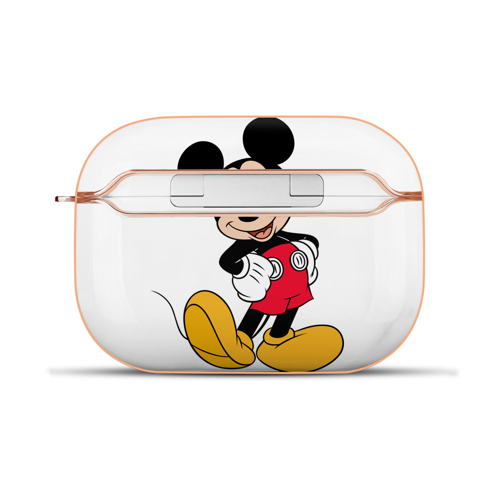 （画像用） ミッキーマウス Mickey Mouse 【AirPods Pro用】ハードシェル保護ケース｜耐衝撃・防指紋・カラビナ付き商品仕様