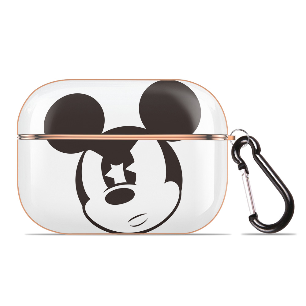 （画像用） ミッキーマウス Mickey Mouse 【AirPods Pro用】ハードシェル保護ケース｜耐衝撃・防指紋・カラビナ付き商品仕様