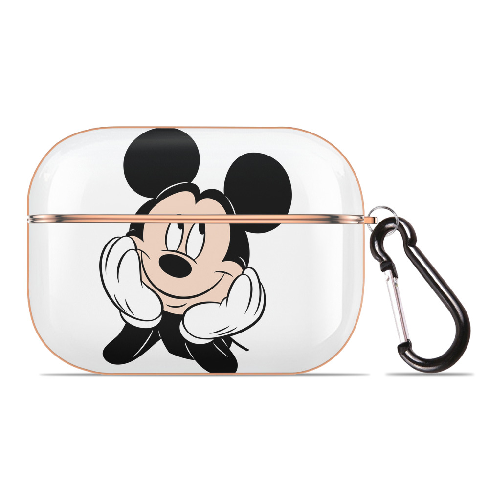 （画像用） ミッキーマウス Mickey Mouse 【AirPods Pro用】ハードシェル保護ケース｜耐衝撃・防指紋・カラビナ付き商品仕様