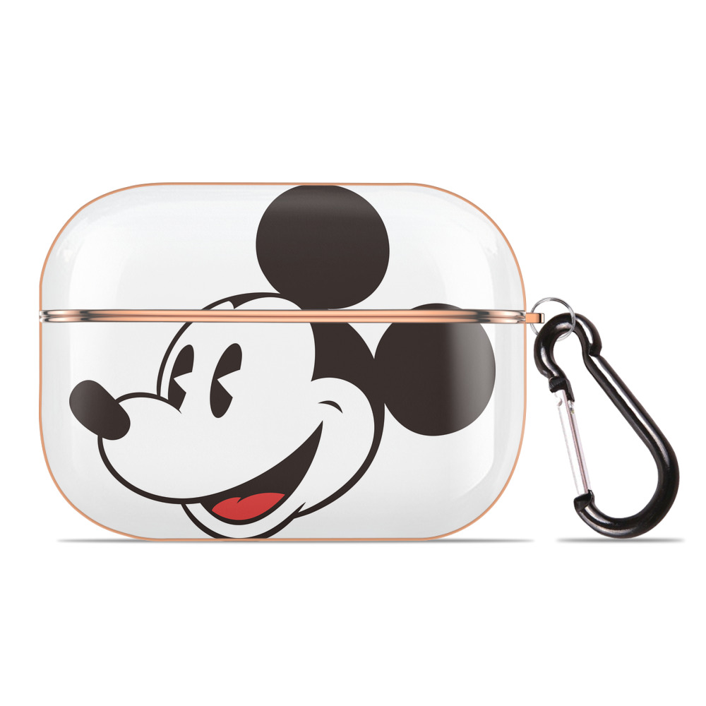 （画像用） ミッキーマウス Mickey Mouse 【AirPods Pro用】ハードシェル保護ケース｜耐衝撃・防指紋・カラビナ付き商品仕様
