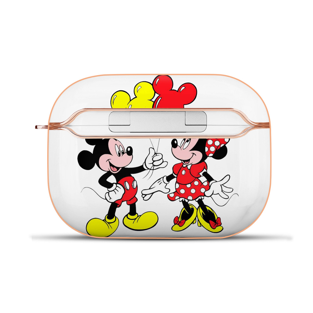 （画像用） ミッキーマウス Mickey Mouse 【AirPods Pro用】ハードシェル保護ケース｜耐衝撃・防指紋・カラビナ付き商品仕様
