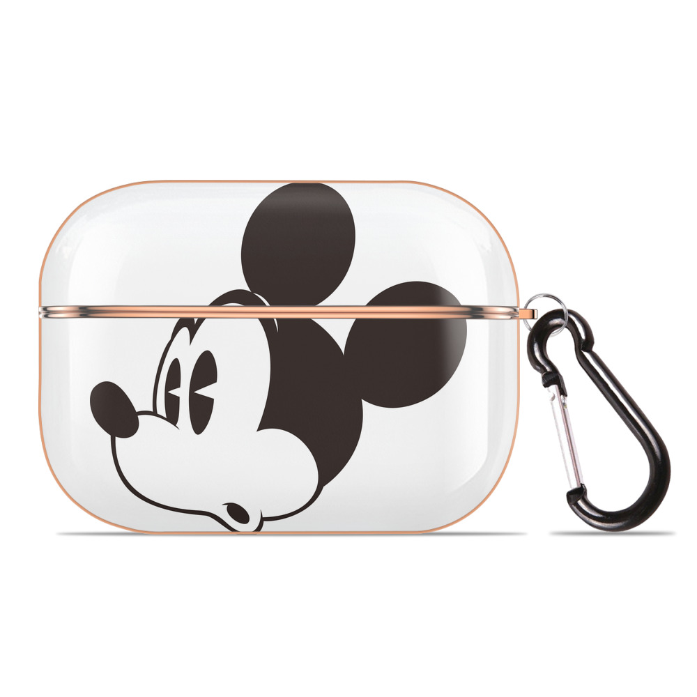 （画像用） ミッキーマウス Mickey Mouse 【AirPods Pro用】ハードシェル保護ケース｜耐衝撃・防指紋・カラビナ付き商品仕様