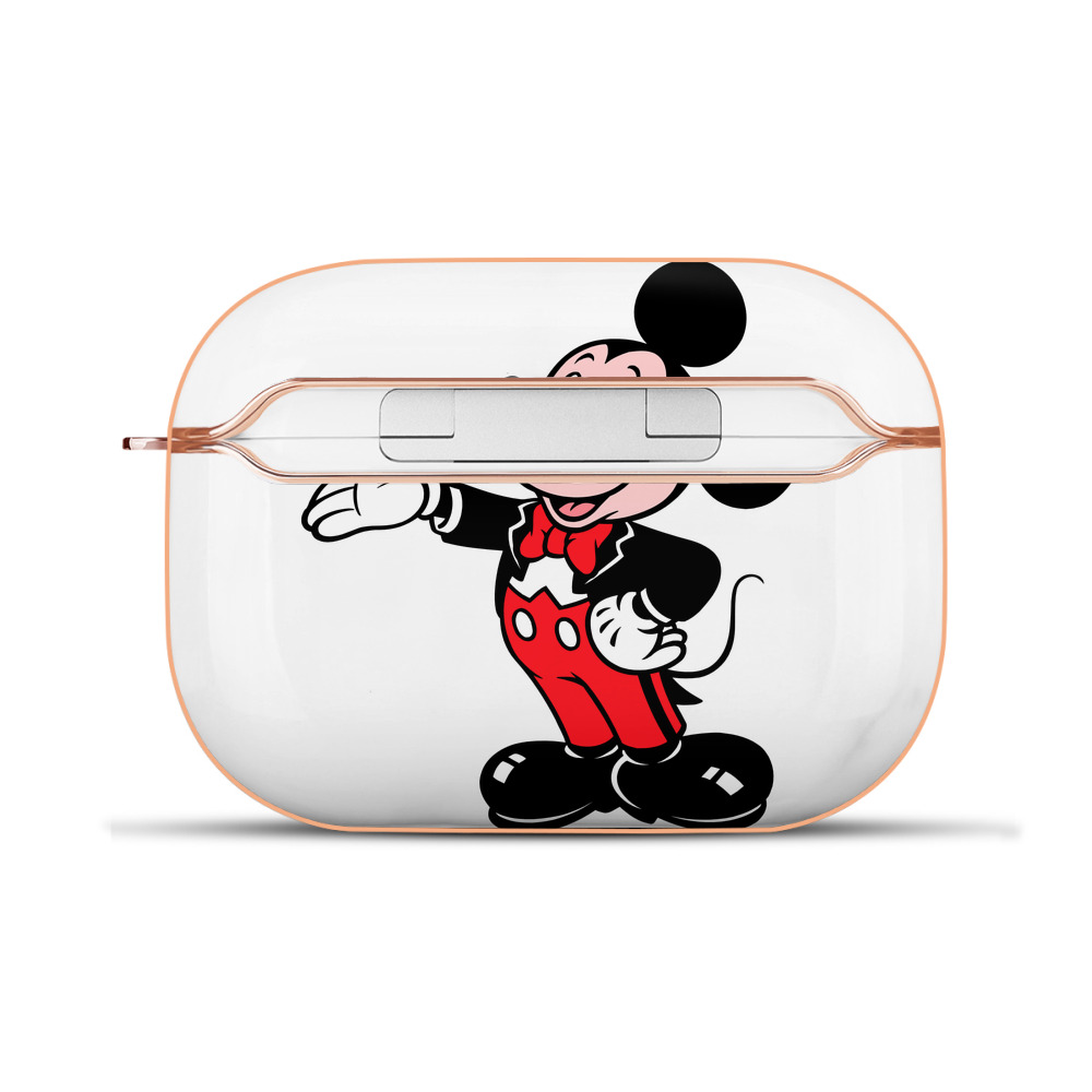 （画像用） ミッキーマウス Mickey Mouse 【AirPods Pro用】ハードシェル保護ケース｜耐衝撃・防指紋・カラビナ付き商品仕様