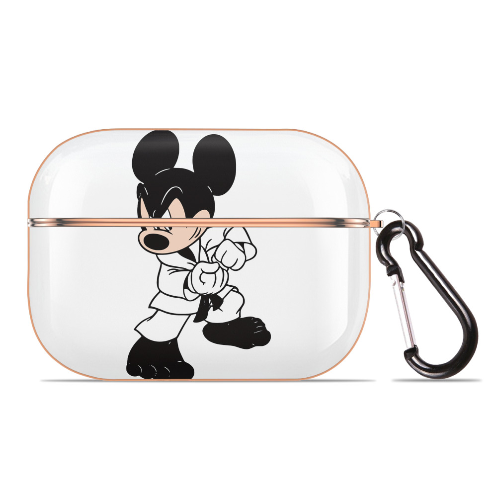 （画像用） ミッキーマウス Mickey Mouse 【AirPods Pro用】ハードシェル保護ケース｜耐衝撃・防指紋・カラビナ付き商品仕様