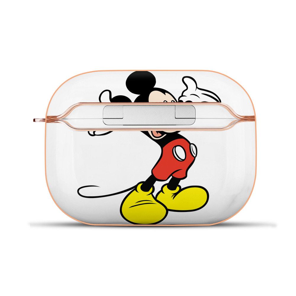 （画像用） ミッキーマウス Mickey Mouse 【AirPods Pro用】ハードシェル保護ケース｜耐衝撃・防指紋・カラビナ付き商品仕様