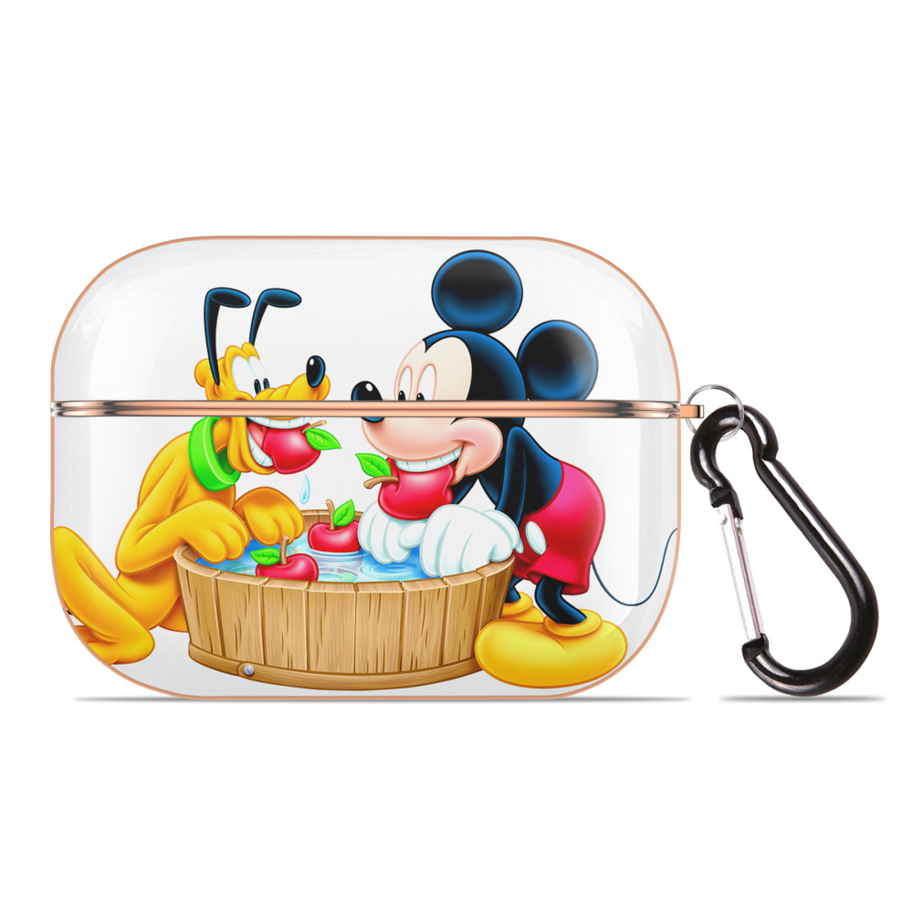 （画像用） ミッキーマウス Mickey Mouse 【AirPods Pro用】ハードシェル保護ケース｜耐衝撃・防指紋・カラビナ付き商品仕様