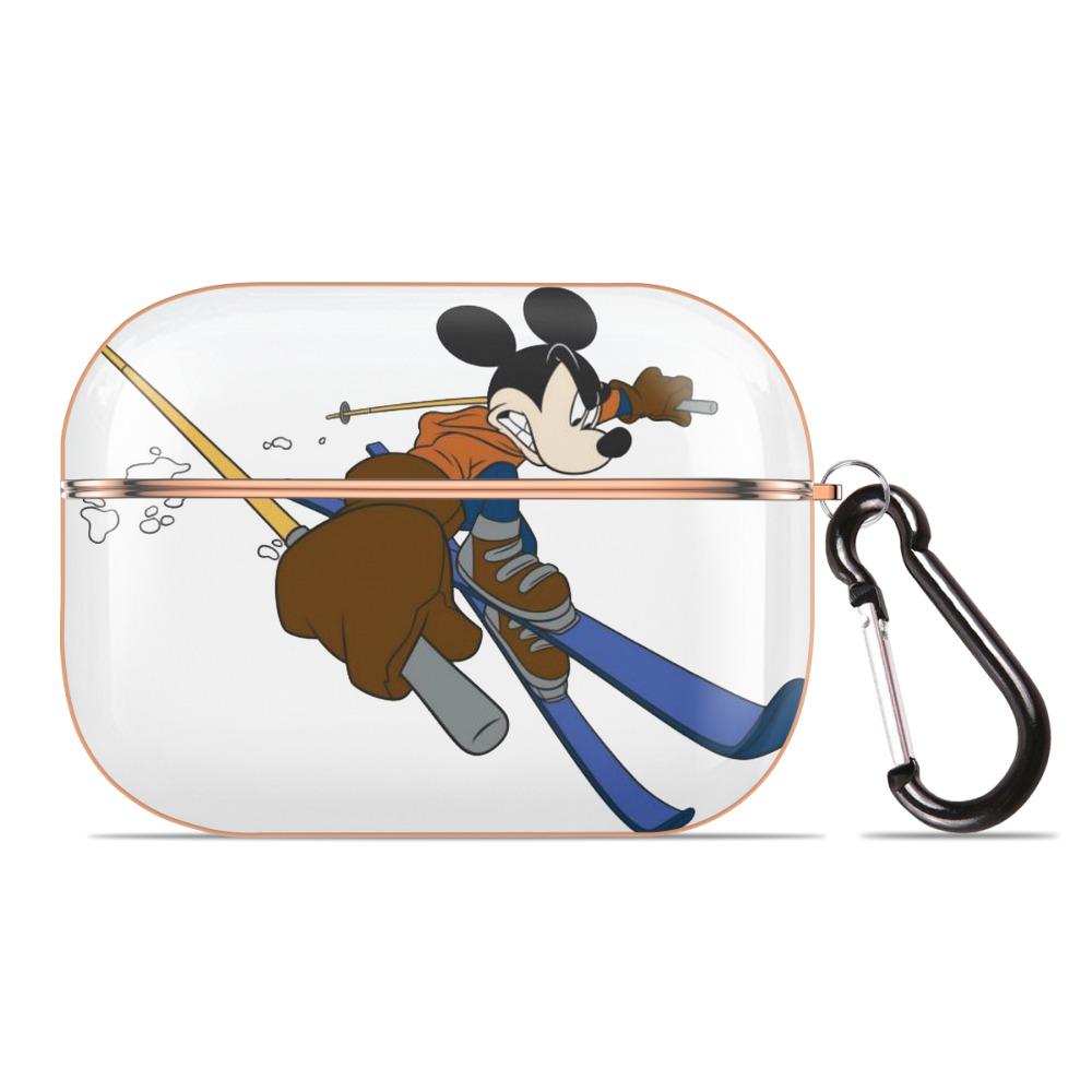 （画像用） ミッキーマウス Mickey Mouse 【AirPods Pro用】ハードシェル保護ケース｜耐衝撃・防指紋・カラビナ付き商品仕様