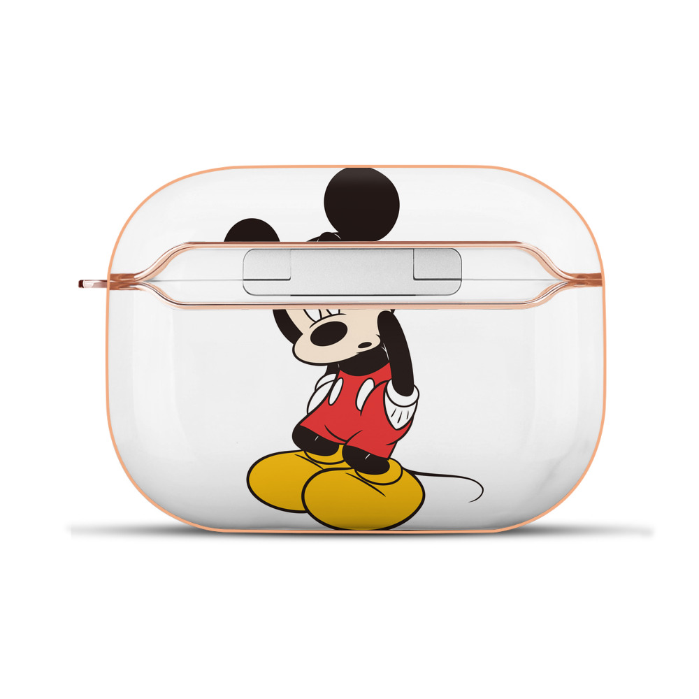 （画像用） ミッキーマウス Mickey Mouse 【AirPods Pro用】ハードシェル保護ケース｜耐衝撃・防指紋・カラビナ付き商品仕様