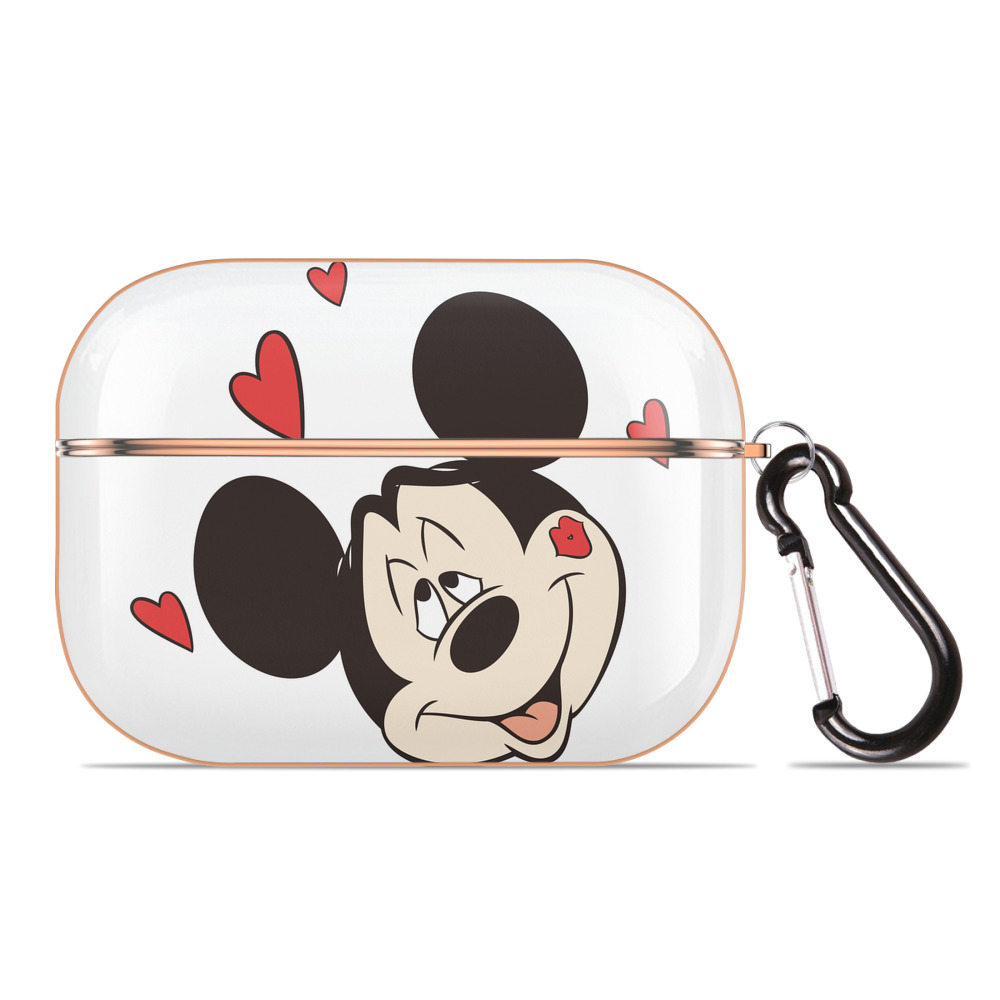 （画像用） ミッキーマウス Mickey Mouse 【AirPods Pro用】ハードシェル保護ケース｜耐衝撃・防指紋・カラビナ付き商品仕様