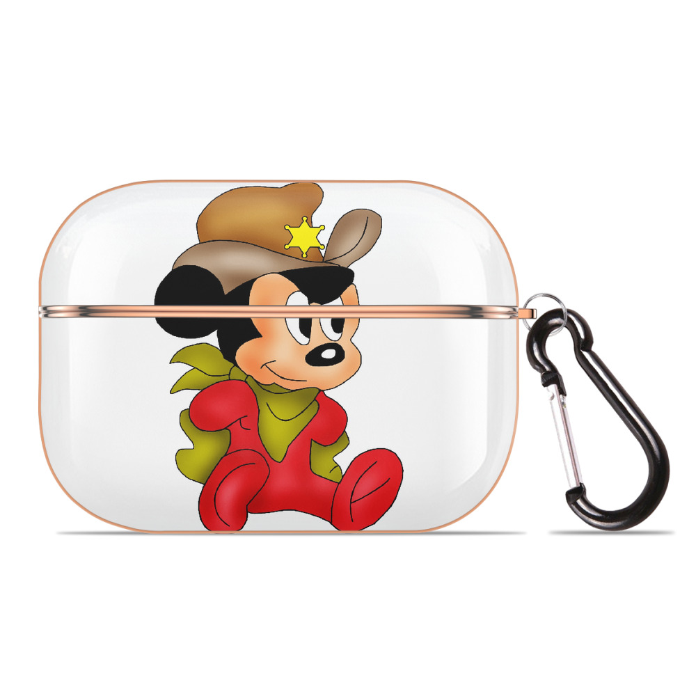 （画像用） ミッキーマウス Mickey Mouse 【AirPods Pro用】ハードシェル保護ケース｜耐衝撃・防指紋・カラビナ付き商品仕様