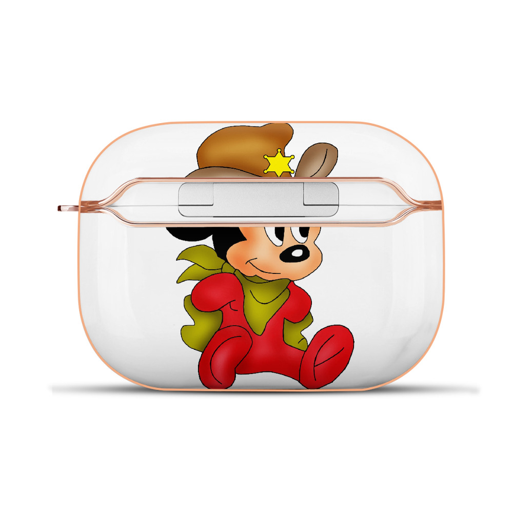 （画像用） ミッキーマウス Mickey Mouse 【AirPods Pro用】ハードシェル保護ケース｜耐衝撃・防指紋・カラビナ付き商品仕様