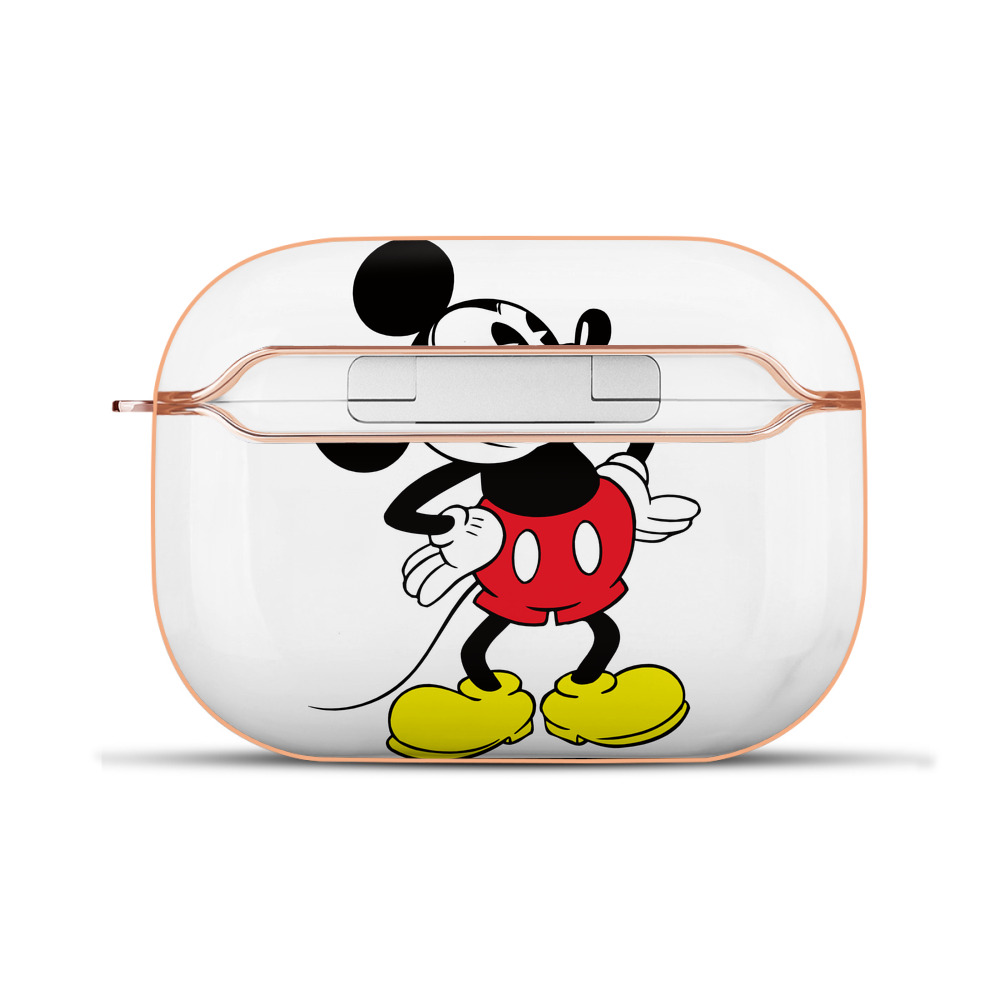 （画像用） ミッキーマウス Mickey Mouse 【AirPods Pro用】ハードシェル保護ケース｜耐衝撃・防指紋・カラビナ付き商品仕様