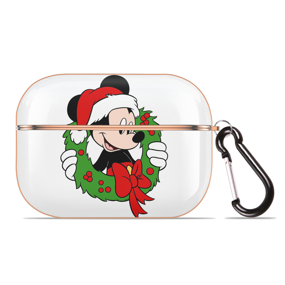（画像用） ミッキーマウス Mickey Mouse 【AirPods Pro用】ハードシェル保護ケース｜耐衝撃・防指紋・カラビナ付き商品仕様