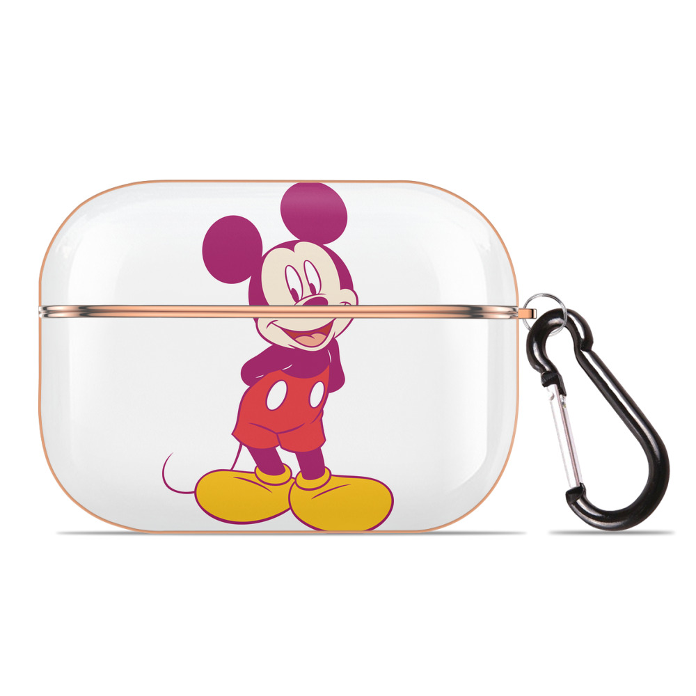 （画像用） ミッキーマウス Mickey Mouse 【AirPods Pro用】ハードシェル保護ケース｜耐衝撃・防指紋・カラビナ付き商品仕様