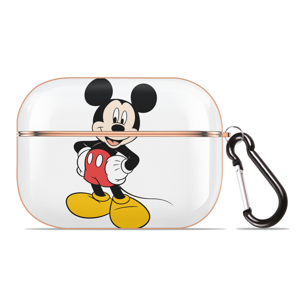 （画像用） ミッキーマウス Mickey Mouse 【AirPods Pro用】ハードシェル保護ケース｜耐衝撃・防指紋・カラビナ付き商品仕様