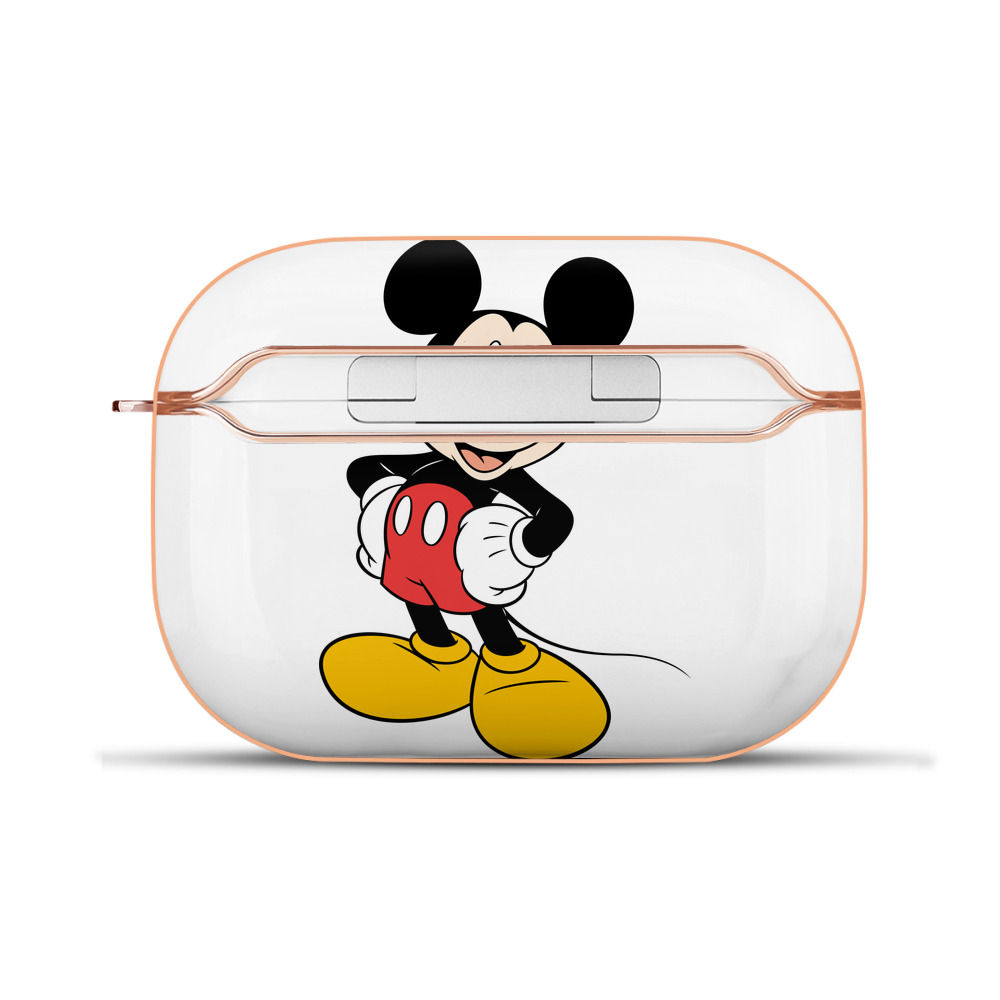 （画像用） ミッキーマウス Mickey Mouse 【AirPods Pro用】ハードシェル保護ケース｜耐衝撃・防指紋・カラビナ付き商品仕様