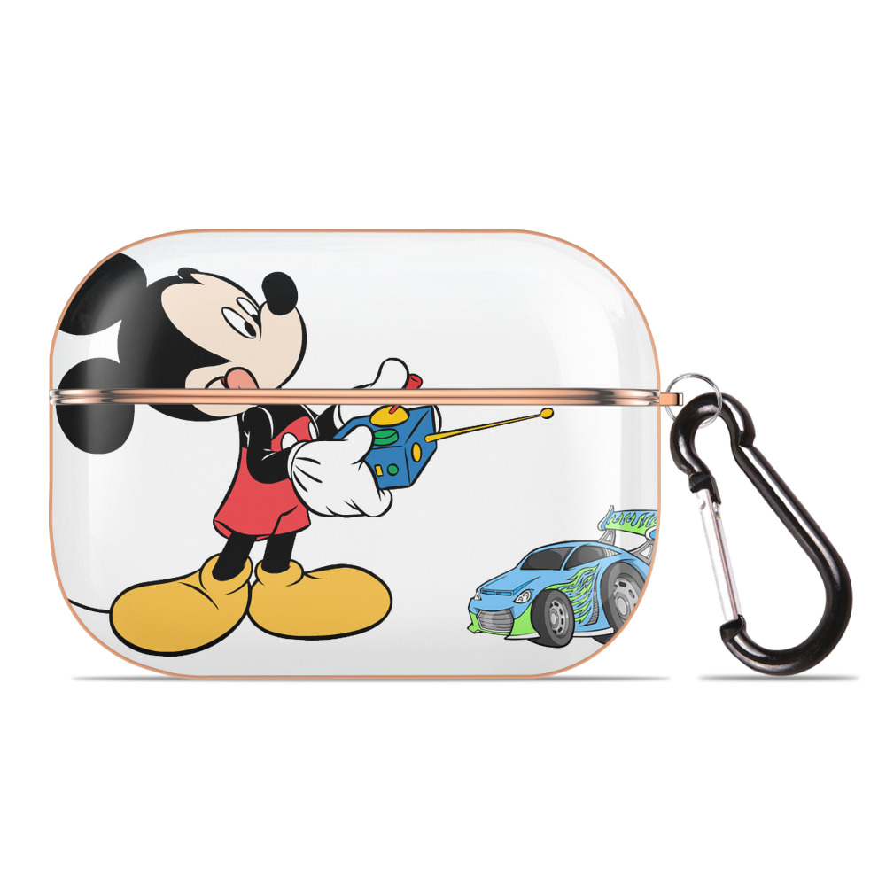 （画像用） ミッキーマウス Mickey Mouse 【AirPods Pro用】ハードシェル保護ケース｜耐衝撃・防指紋・カラビナ付き商品仕様
