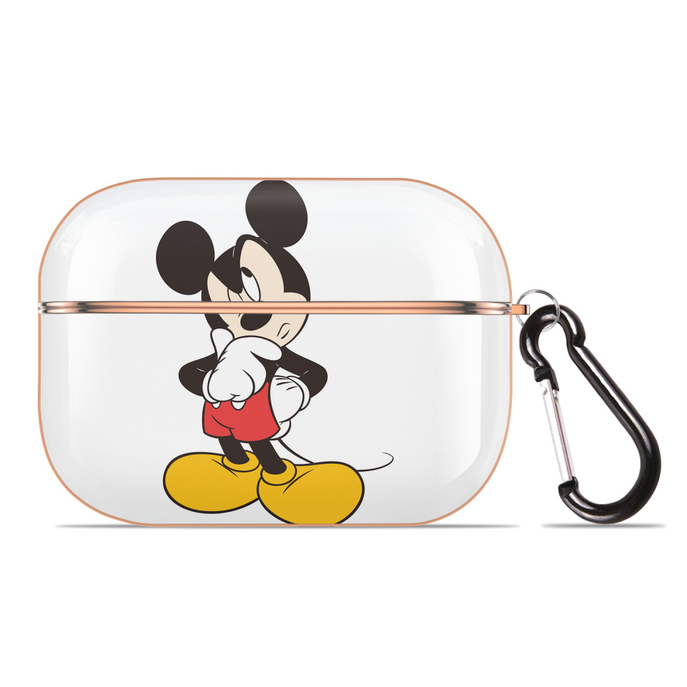 （画像用） ミッキーマウス Mickey Mouse 【AirPods Pro用】ハードシェル保護ケース｜耐衝撃・防指紋・カラビナ付き商品仕様