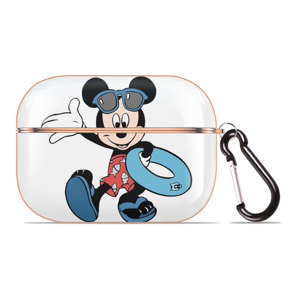 （画像用） ミッキーマウス Mickey Mouse 【AirPods Pro用】ハードシェル保護ケース｜耐衝撃・防指紋・カラビナ付き商品仕様