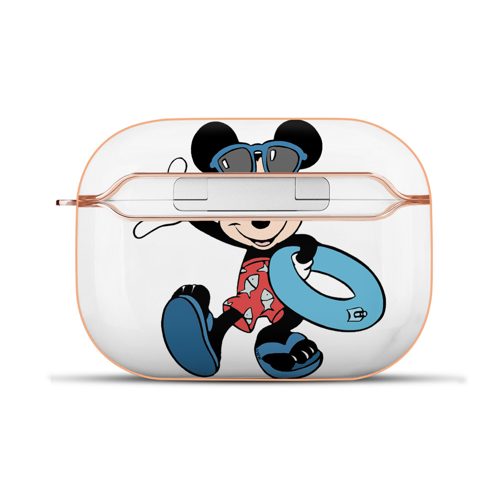 （画像用） ミッキーマウス Mickey Mouse 【AirPods Pro用】ハードシェル保護ケース｜耐衝撃・防指紋・カラビナ付き商品仕様