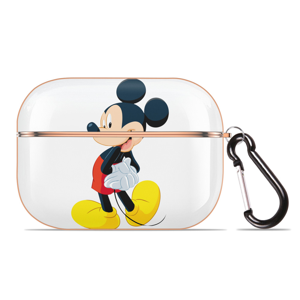 （画像用） ミッキーマウス Mickey Mouse 【AirPods Pro用】ハードシェル保護ケース｜耐衝撃・防指紋・カラビナ付き商品仕様