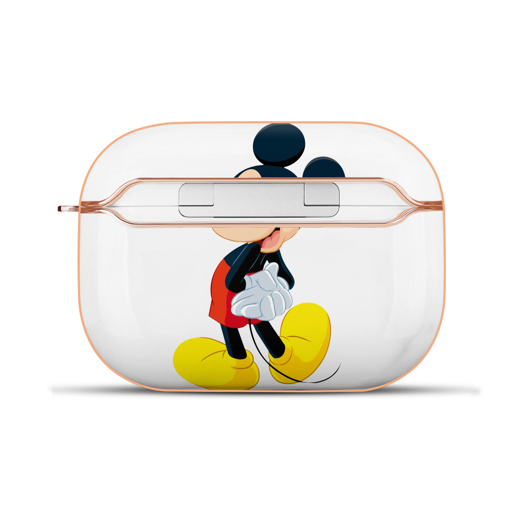（画像用） ミッキーマウス Mickey Mouse 【AirPods Pro用】ハードシェル保護ケース｜耐衝撃・防指紋・カラビナ付き商品仕様