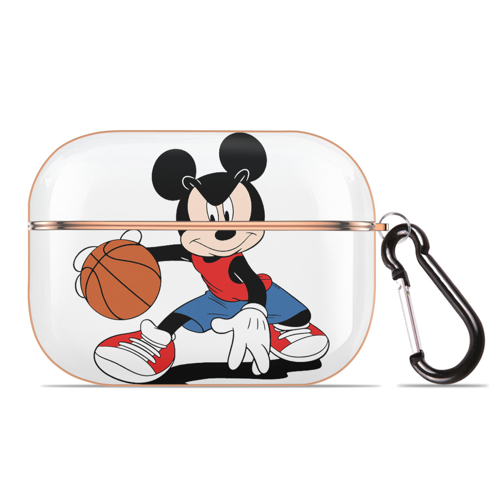 （画像用） ミッキーマウス Mickey Mouse 【AirPods Pro用】ハードシェル保護ケース｜耐衝撃・防指紋・カラビナ付き商品仕様