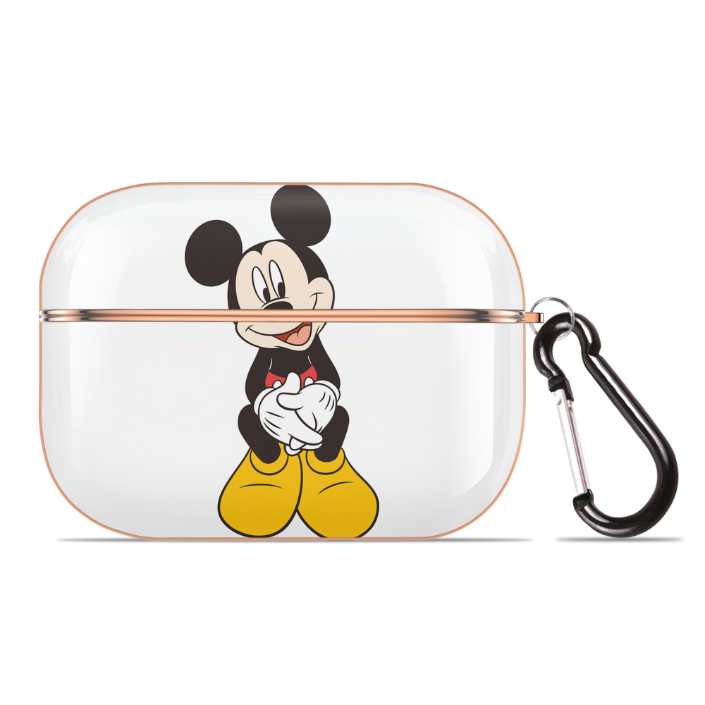 （画像用） ミッキーマウス Mickey Mouse 【AirPods Pro用】ハードシェル保護ケース｜耐衝撃・防指紋・カラビナ付き商品仕様