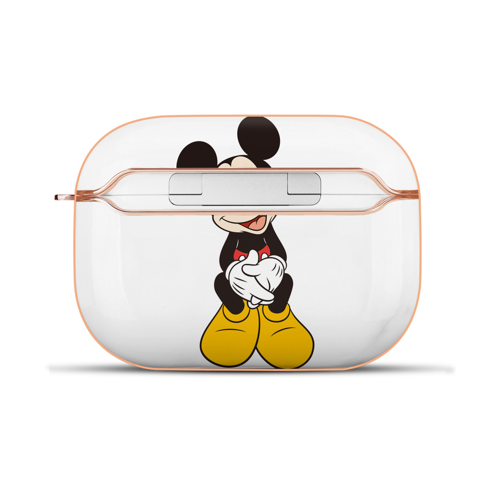 （画像用） ミッキーマウス Mickey Mouse 【AirPods Pro用】ハードシェル保護ケース｜耐衝撃・防指紋・カラビナ付き商品仕様