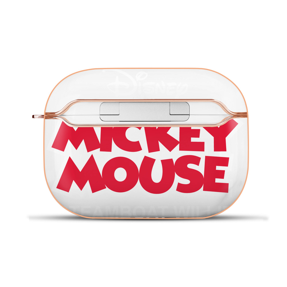 （画像用） ミッキーマウス Mickey Mouse 【AirPods Pro用】ハードシェル保護ケース｜耐衝撃・防指紋・カラビナ付き商品仕様