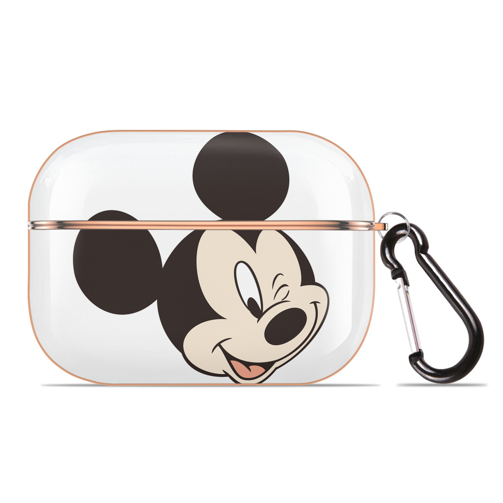 （画像用） ミッキーマウス Mickey Mouse 【AirPods Pro用】ハードシェル保護ケース｜耐衝撃・防指紋・カラビナ付き商品仕様