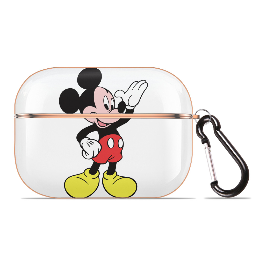 （画像用） ミッキーマウス Mickey Mouse 【AirPods Pro用】ハードシェル保護ケース｜耐衝撃・防指紋・カラビナ付き商品仕様