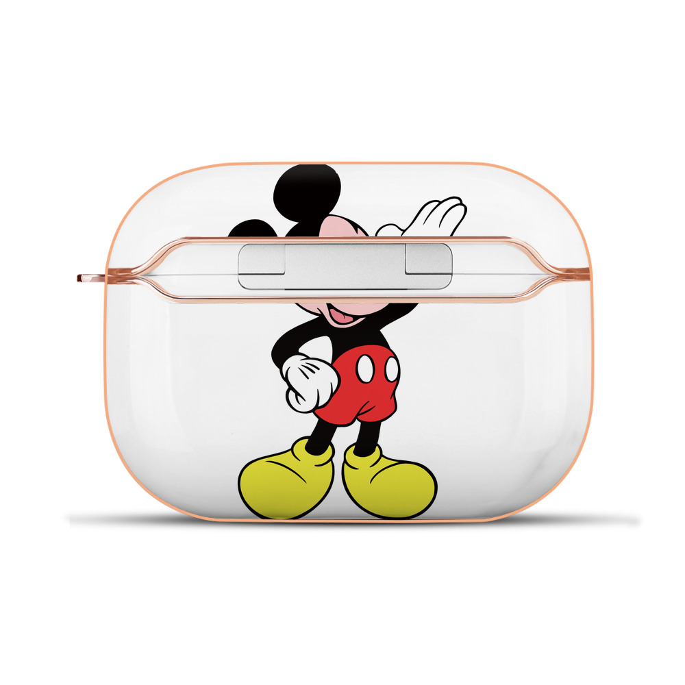（画像用） ミッキーマウス Mickey Mouse 【AirPods Pro用】ハードシェル保護ケース｜耐衝撃・防指紋・カラビナ付き商品仕様