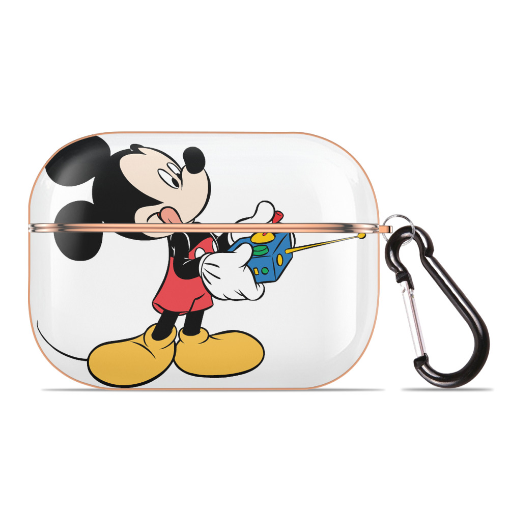 （画像用） ミッキーマウス Mickey Mouse 【AirPods Pro用】ハードシェル保護ケース｜耐衝撃・防指紋・カラビナ付き商品仕様