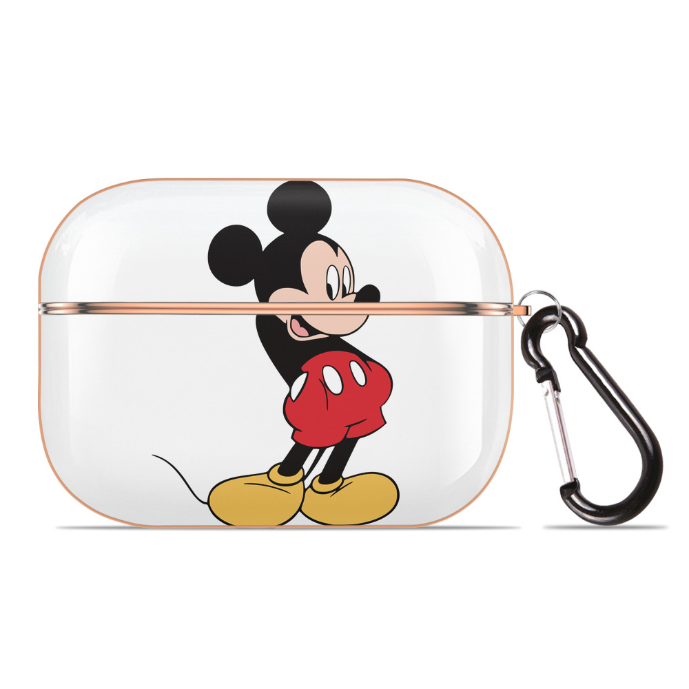（画像用） ミッキーマウス Mickey Mouse 【AirPods Pro用】ハードシェル保護ケース｜耐衝撃・防指紋・カラビナ付き商品仕様