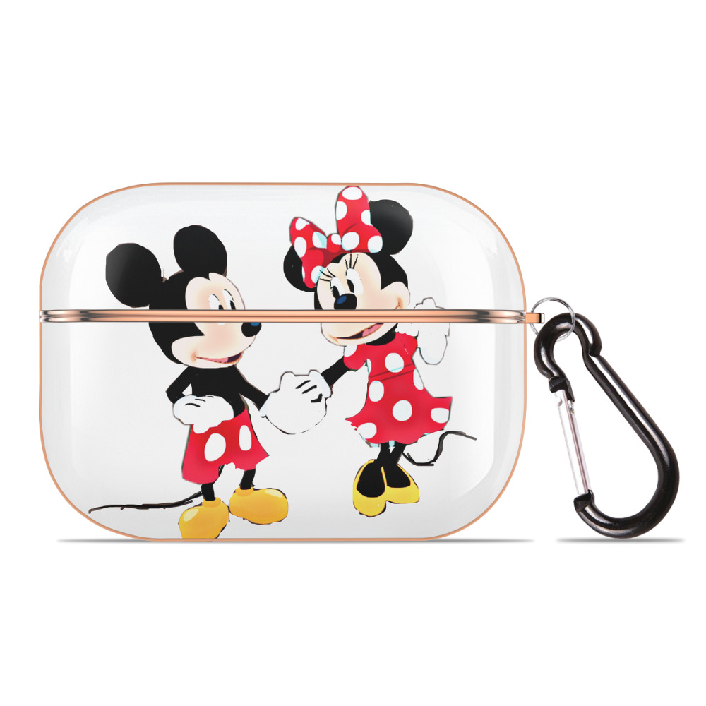 （画像用） ミッキーマウス Mickey Mouse 【AirPods Pro用】ハードシェル保護ケース｜耐衝撃・防指紋・カラビナ付き商品仕様
