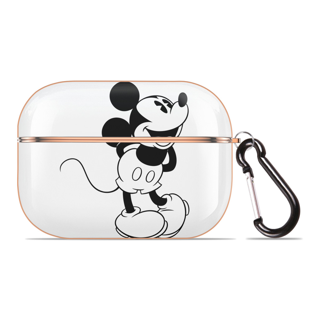（画像用） ミッキーマウス Mickey Mouse 【AirPods Pro用】ハードシェル保護ケース｜耐衝撃・防指紋・カラビナ付き商品仕様