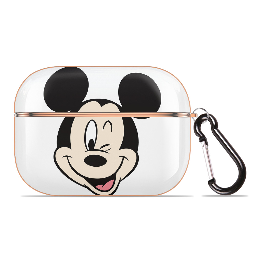 （画像用） ミッキーマウス Mickey Mouse 【AirPods Pro用】ハードシェル保護ケース｜耐衝撃・防指紋・カラビナ付き商品仕様