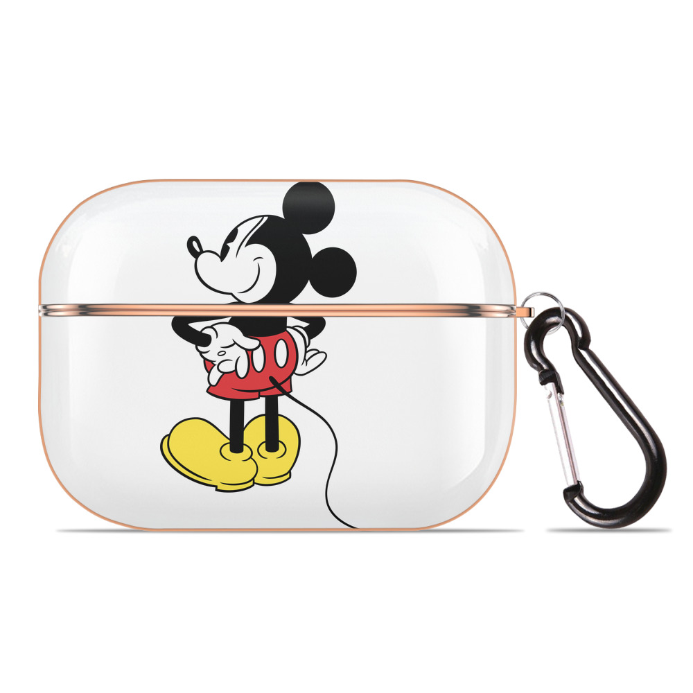 （画像用） ミッキーマウス Mickey Mouse 【AirPods Pro用】ハードシェル保護ケース｜耐衝撃・防指紋・カラビナ付き商品仕様