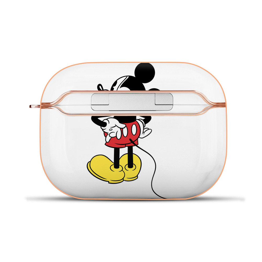 （画像用） ミッキーマウス Mickey Mouse 【AirPods Pro用】ハードシェル保護ケース｜耐衝撃・防指紋・カラビナ付き商品仕様