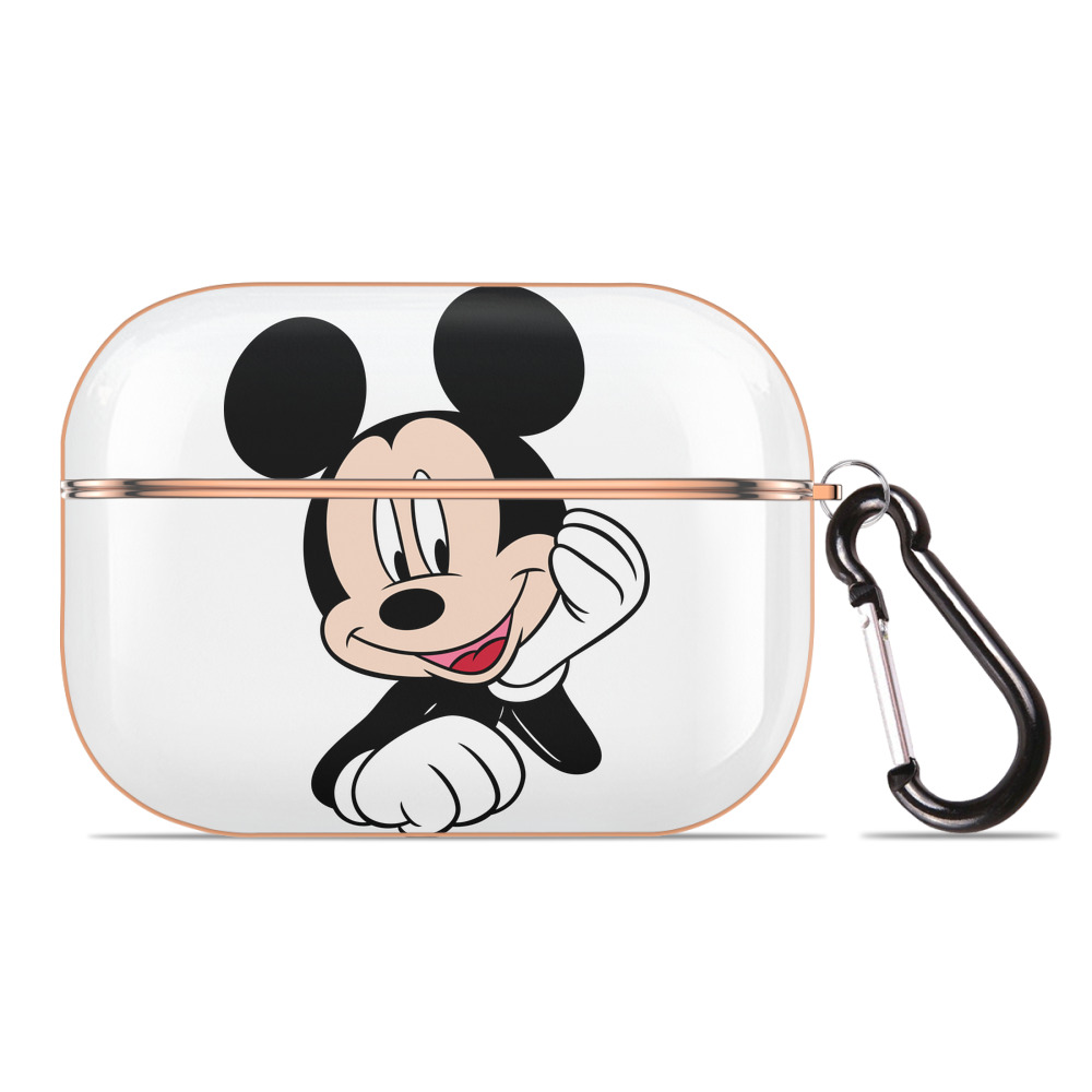 （画像用） ミッキーマウス Mickey Mouse 【AirPods Pro用】ハードシェル保護ケース｜耐衝撃・防指紋・カラビナ付き商品仕様