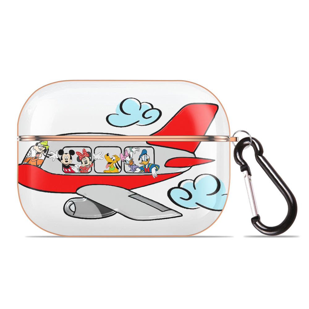 （画像用） ミッキーマウス Mickey Mouse 【AirPods Pro用】ハードシェル保護ケース｜耐衝撃・防指紋・カラビナ付き商品仕様
