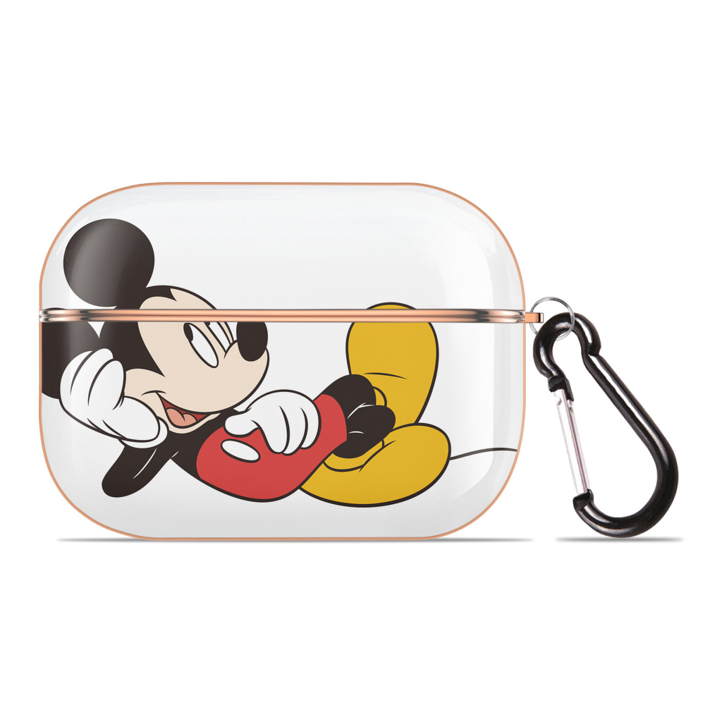 （画像用） ミッキーマウス Mickey Mouse 【AirPods Pro用】ハードシェル保護ケース｜耐衝撃・防指紋・カラビナ付き商品仕様