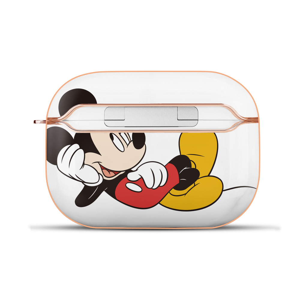 （画像用） ミッキーマウス Mickey Mouse 【AirPods Pro用】ハードシェル保護ケース｜耐衝撃・防指紋・カラビナ付き商品仕様