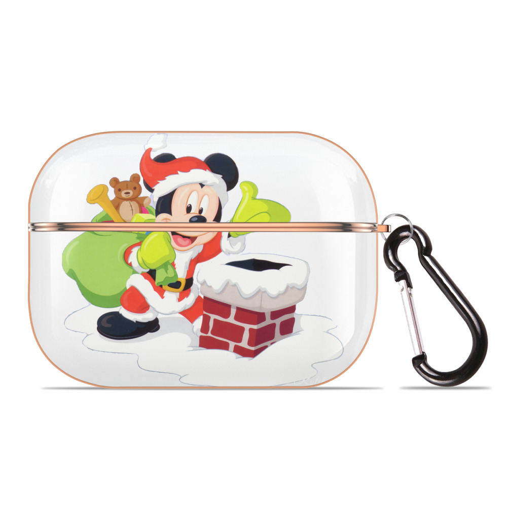 （画像用） ミッキーマウス Mickey Mouse 【AirPods Pro用】ハードシェル保護ケース｜耐衝撃・防指紋・カラビナ付き商品仕様