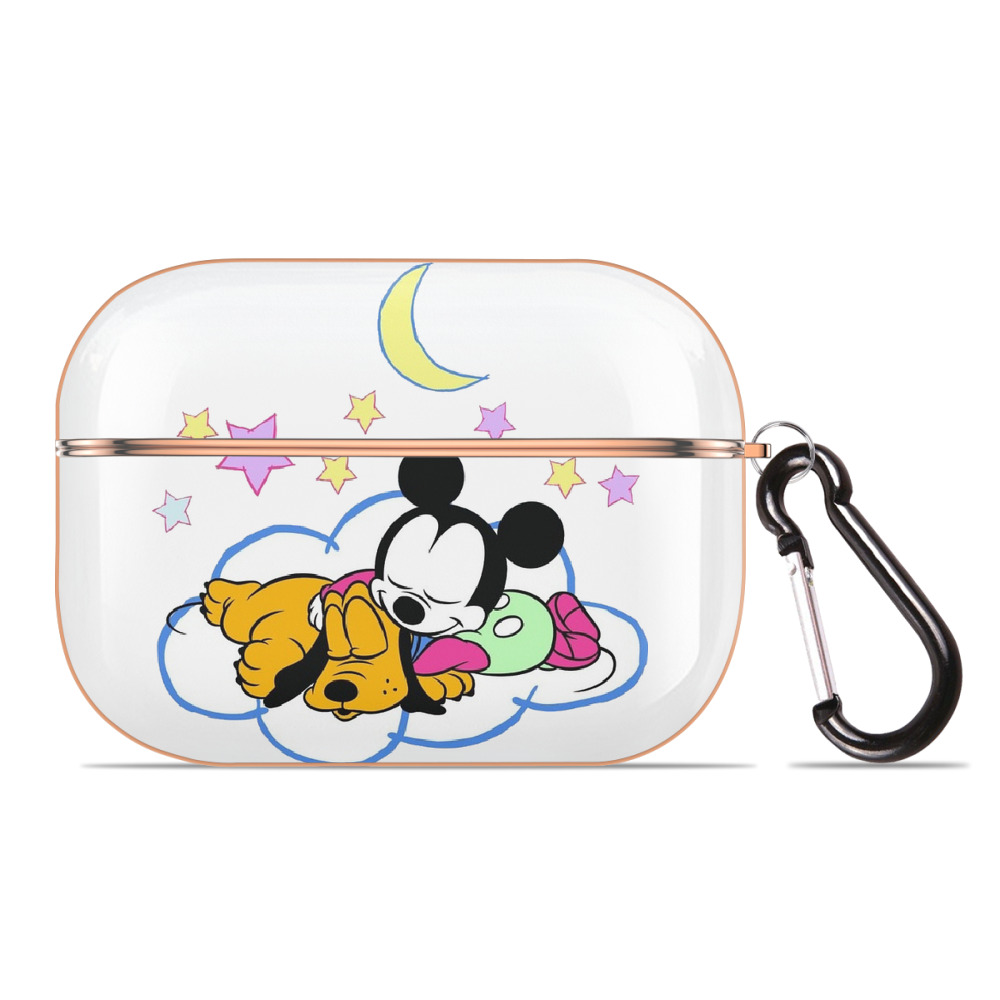 （画像用） ミッキーマウス Mickey Mouse 【AirPods Pro用】ハードシェル保護ケース｜耐衝撃・防指紋・カラビナ付き商品仕様